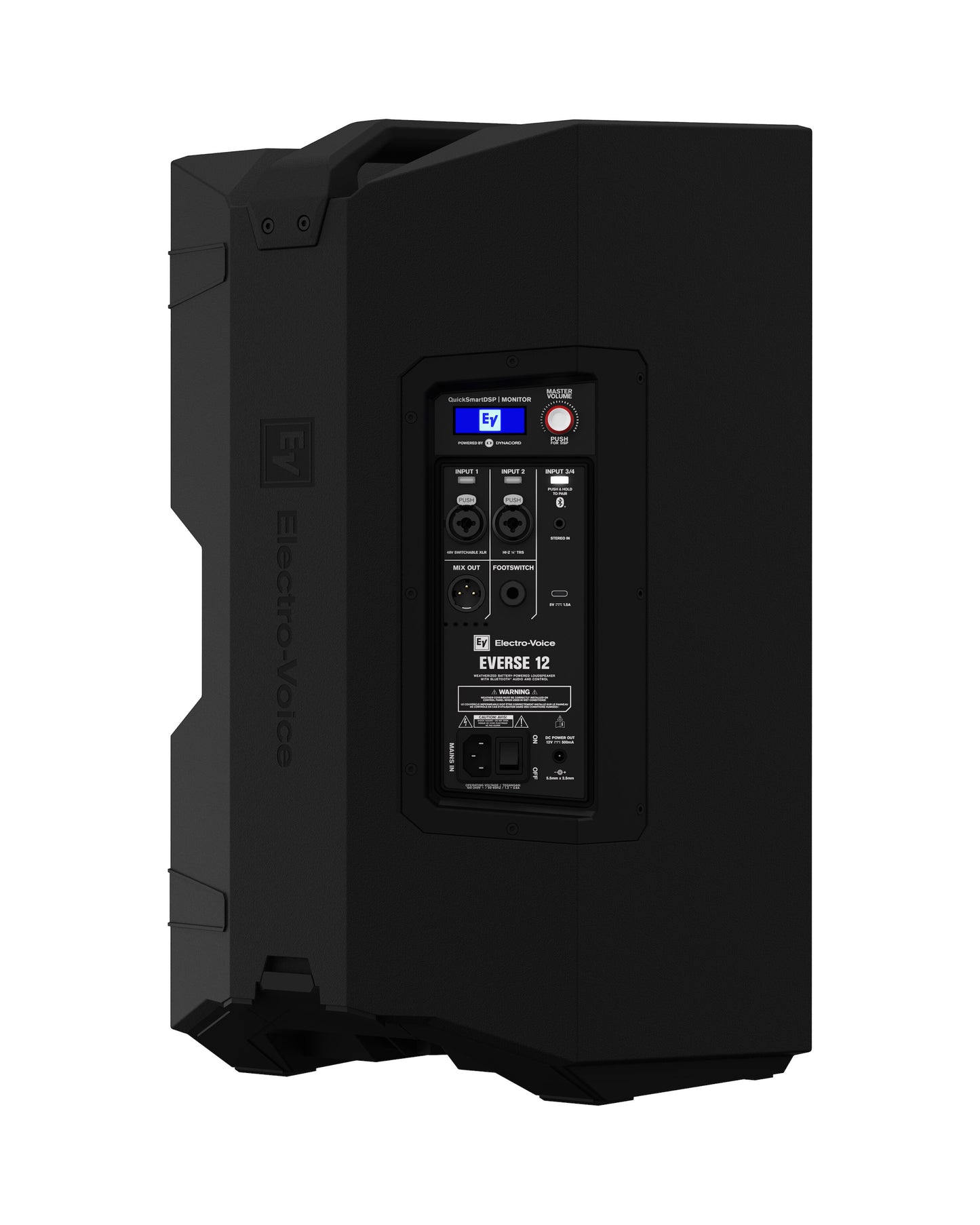 ELECTRO-VOICE EVERSE 12 HAUT-PARLEUR ALIMENTÉ PAR BATTERIE RÉSISTANT AUX INTEMPÉRIES AVEC BLUETOOTH